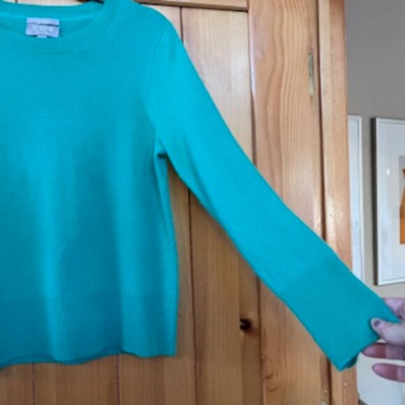 Jcrew Cashmere Sweater Kelly Green Size Small - Picture 3 of 5